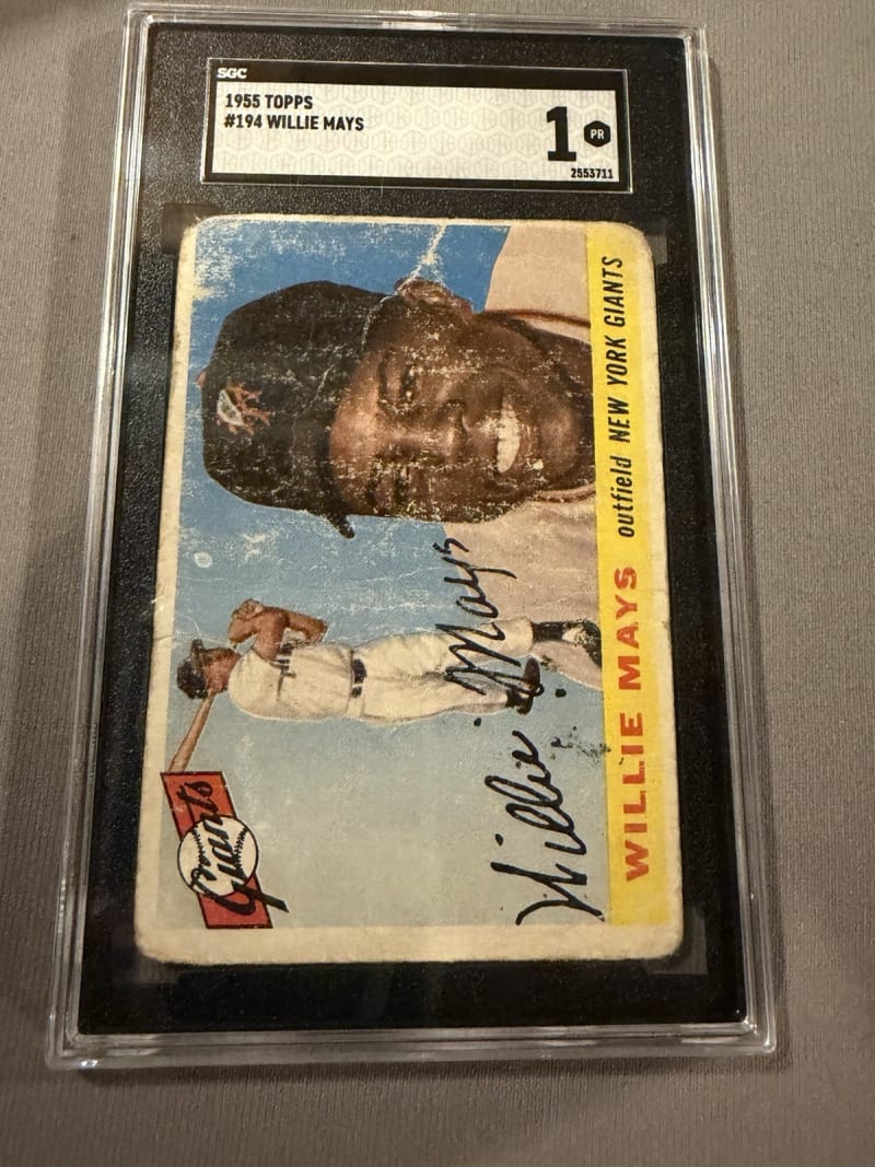 1955 Topps Willie Mays #194 front