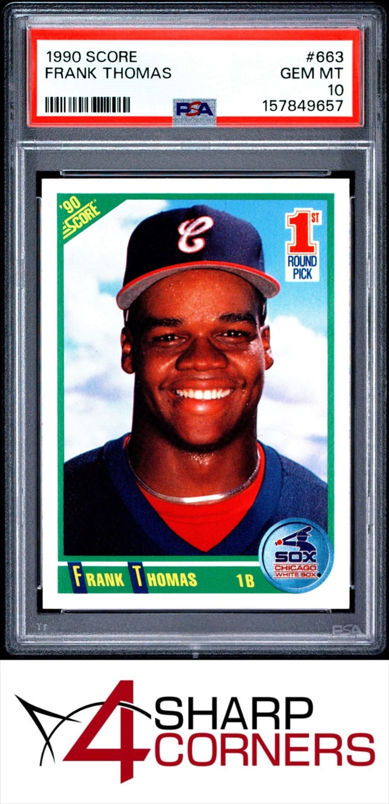 1990 Score Frank Thomas #663 front