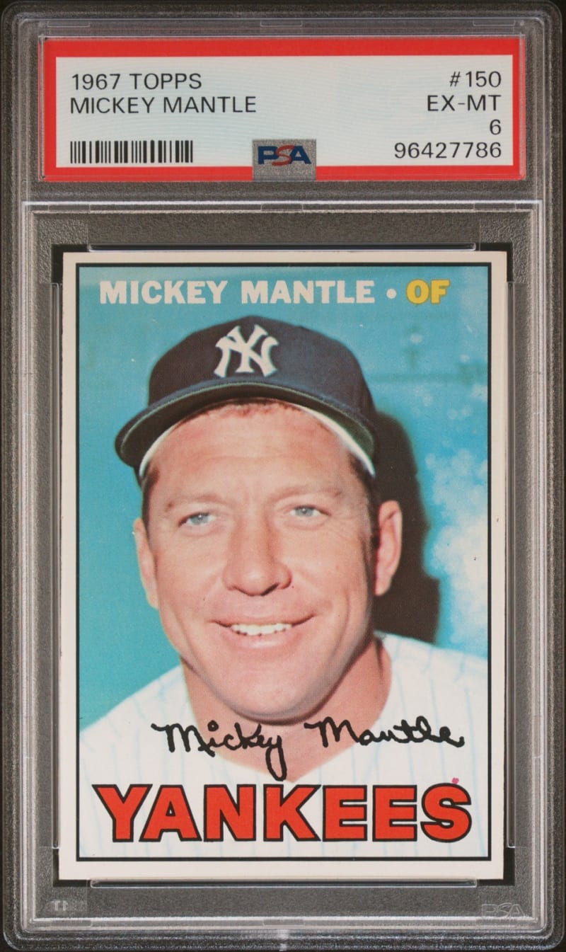 1967 Topps Mickey Mantle #150 front