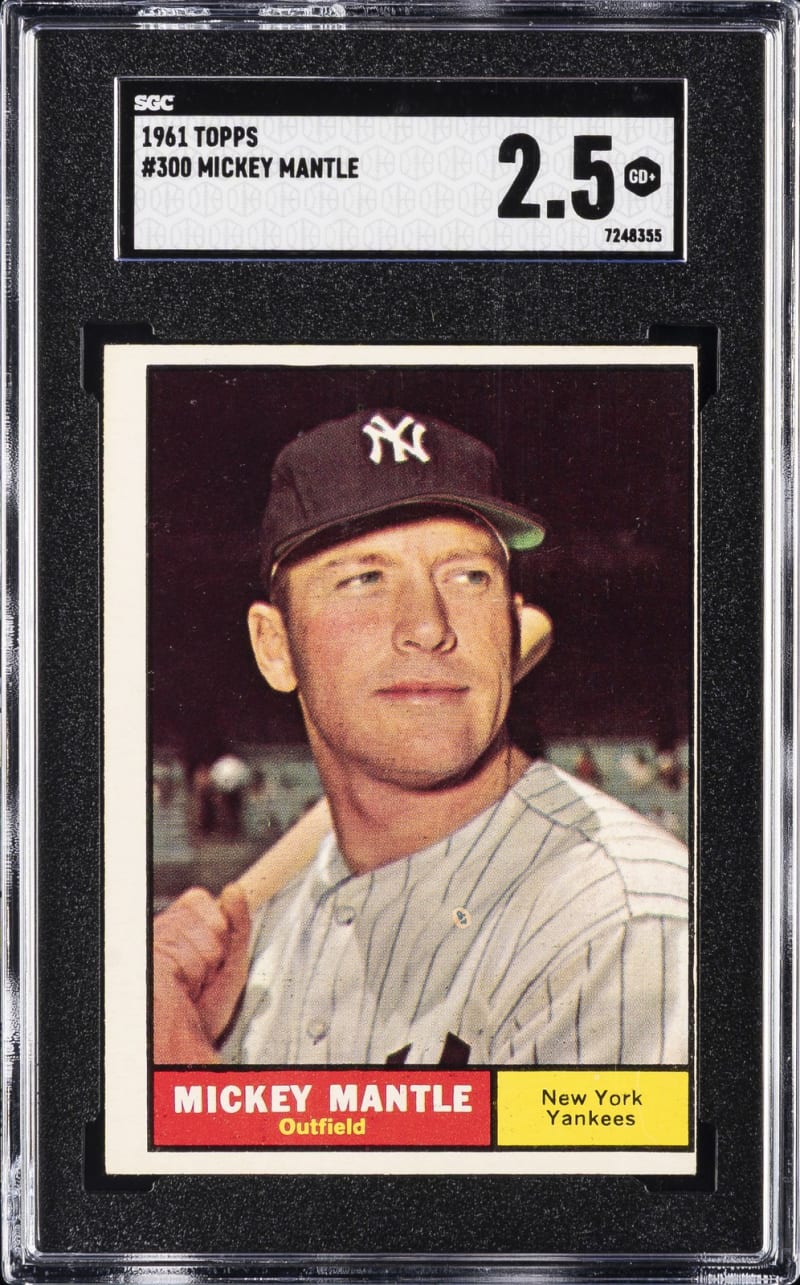 1961 Topps Mickey Mantle #300 front