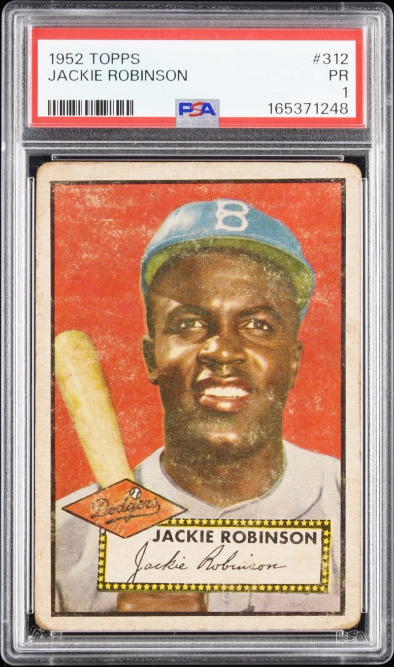 1952 Topps Jackie Robinson #312 front