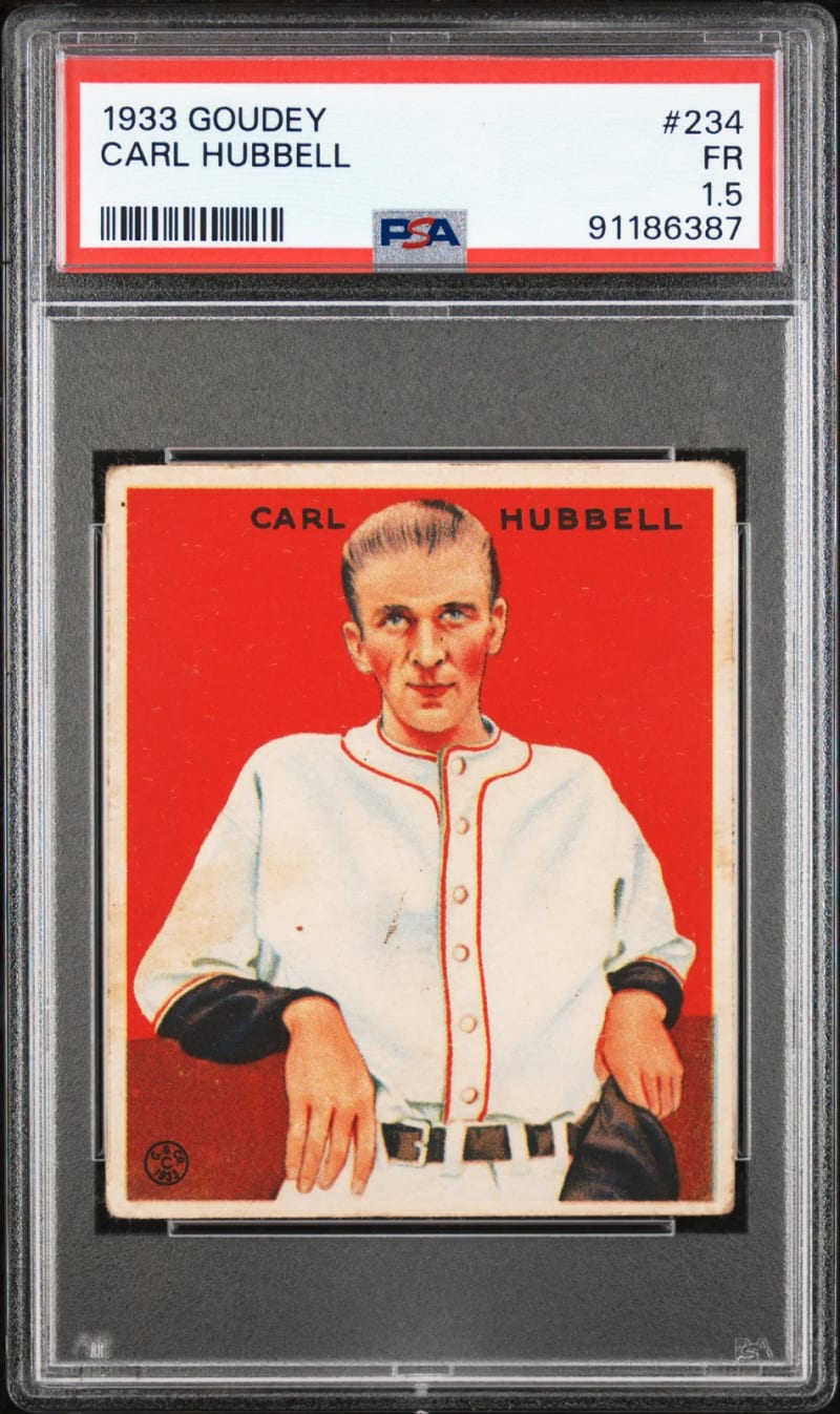 1933 Goudey Carl Hubbell #234 front