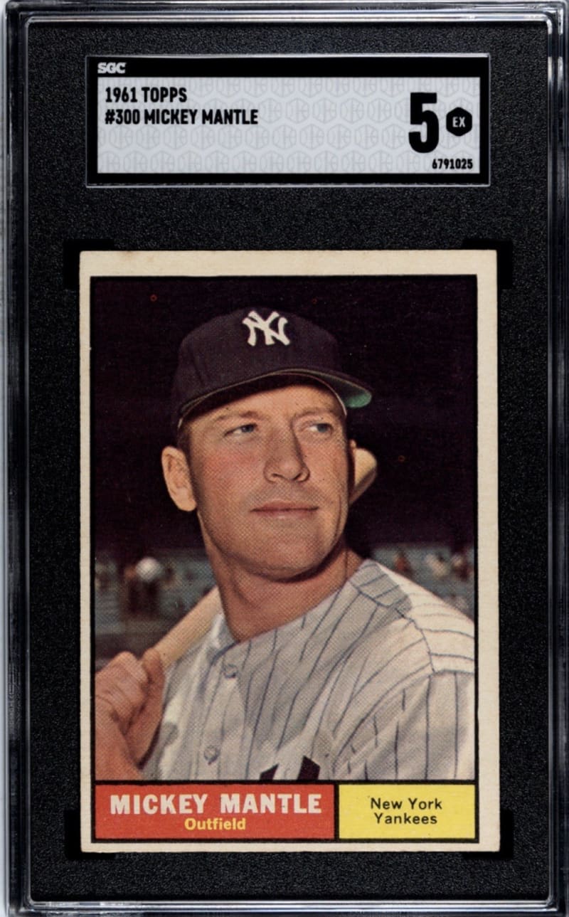 1961 Topps Mickey Mantle #300 front