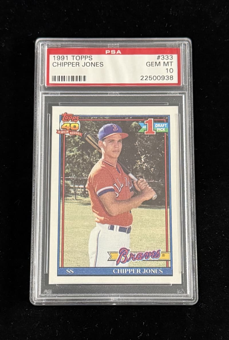 1991 Topps Chipper Jones #333 front