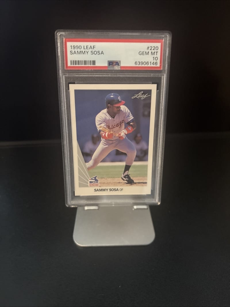 1990 Leaf Sammy Sosa #220 front
