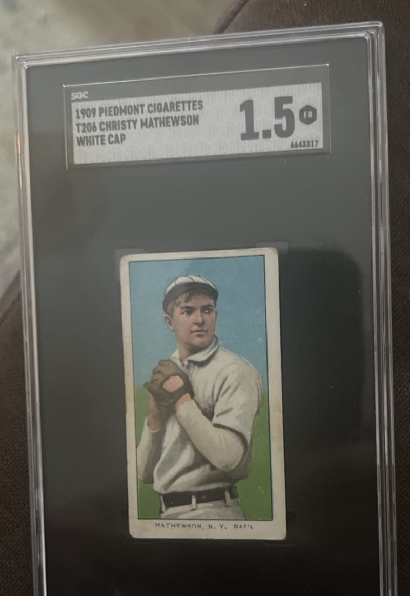 1909 T206 Christy Mathewson front