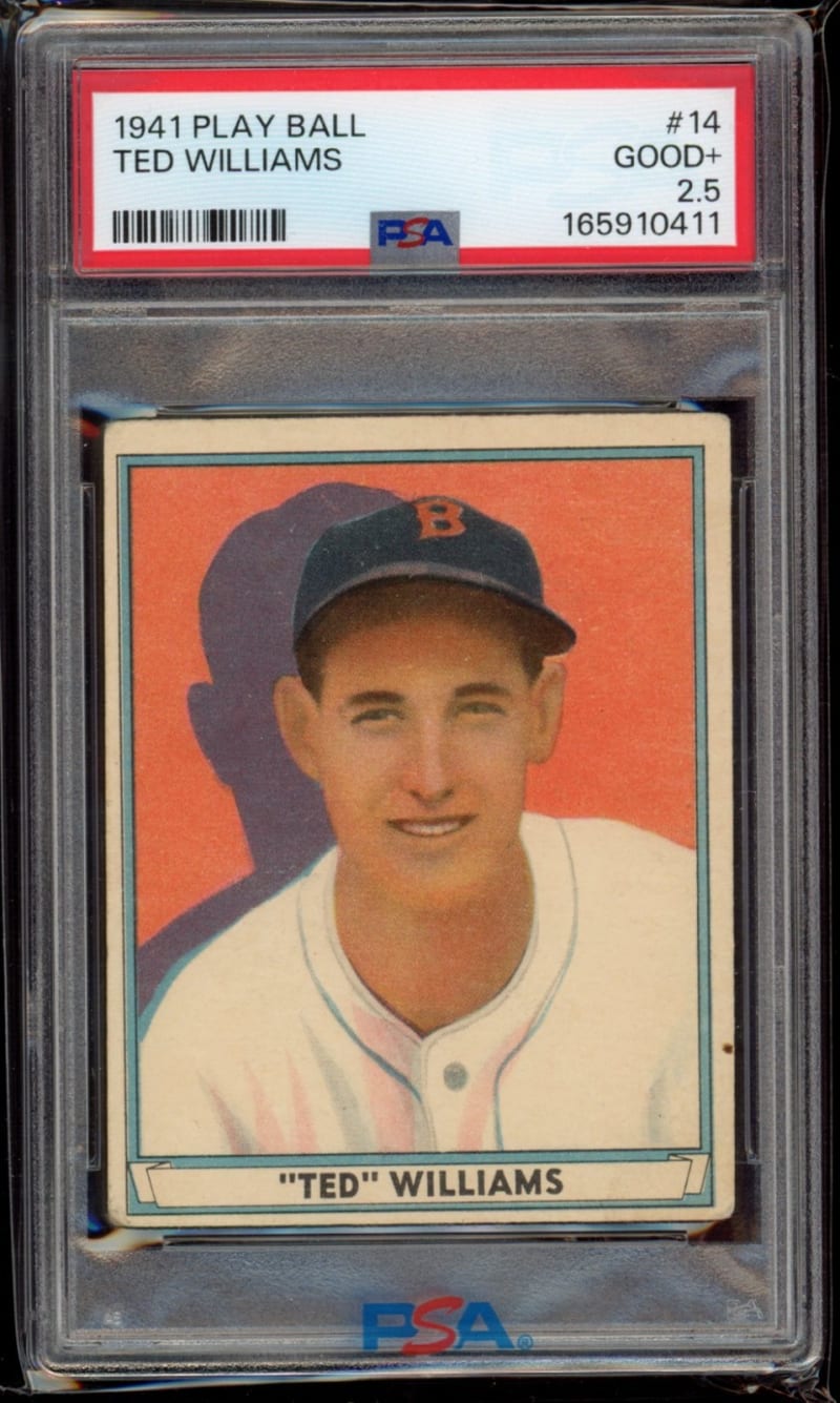1941 Gum Inc. Play Ball Ted Williams #14 front