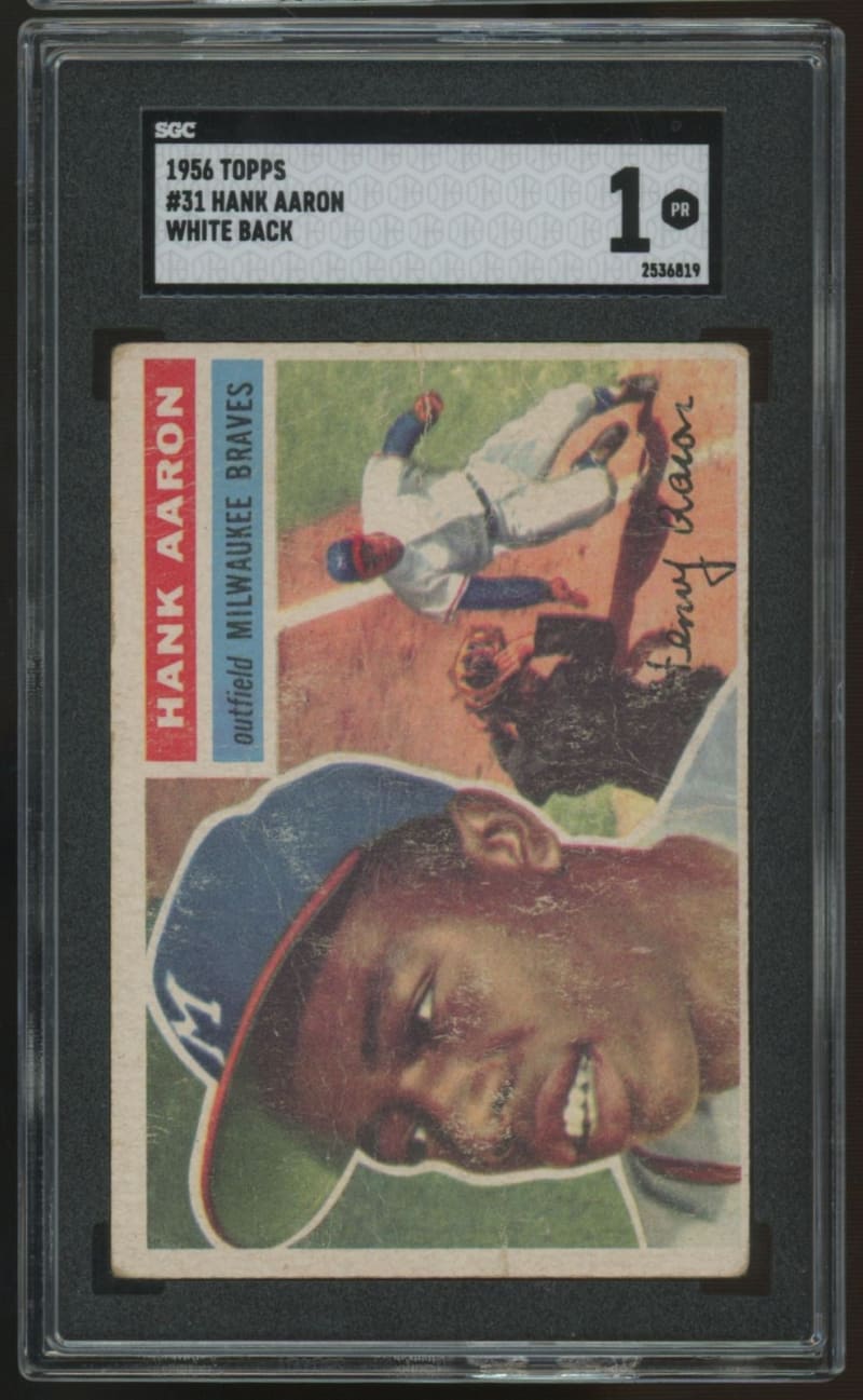 1956 Topps Hank Aaron #31 front
