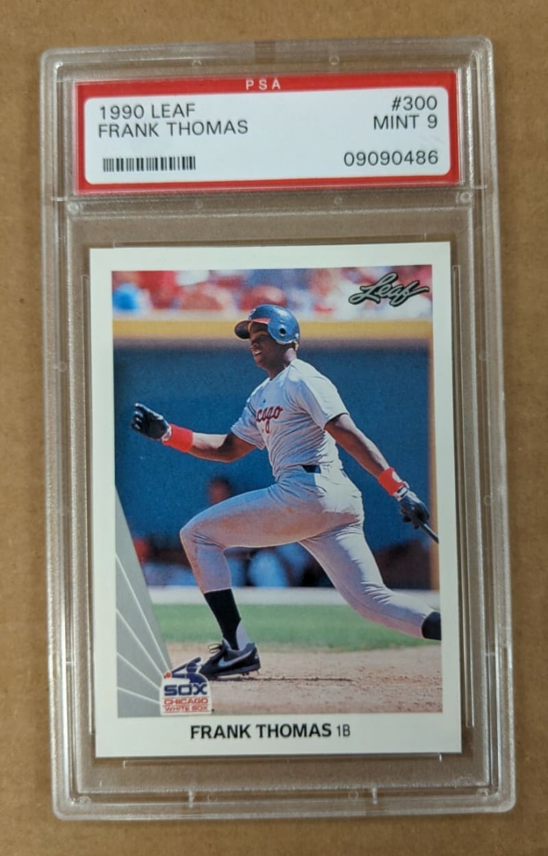 1990 Leaf Frank Thomas #300 front
