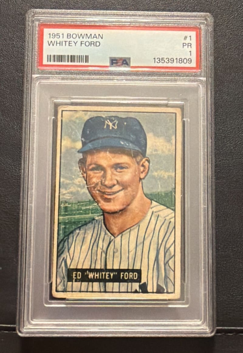 1951 Bowman Whitey Ford #1 front