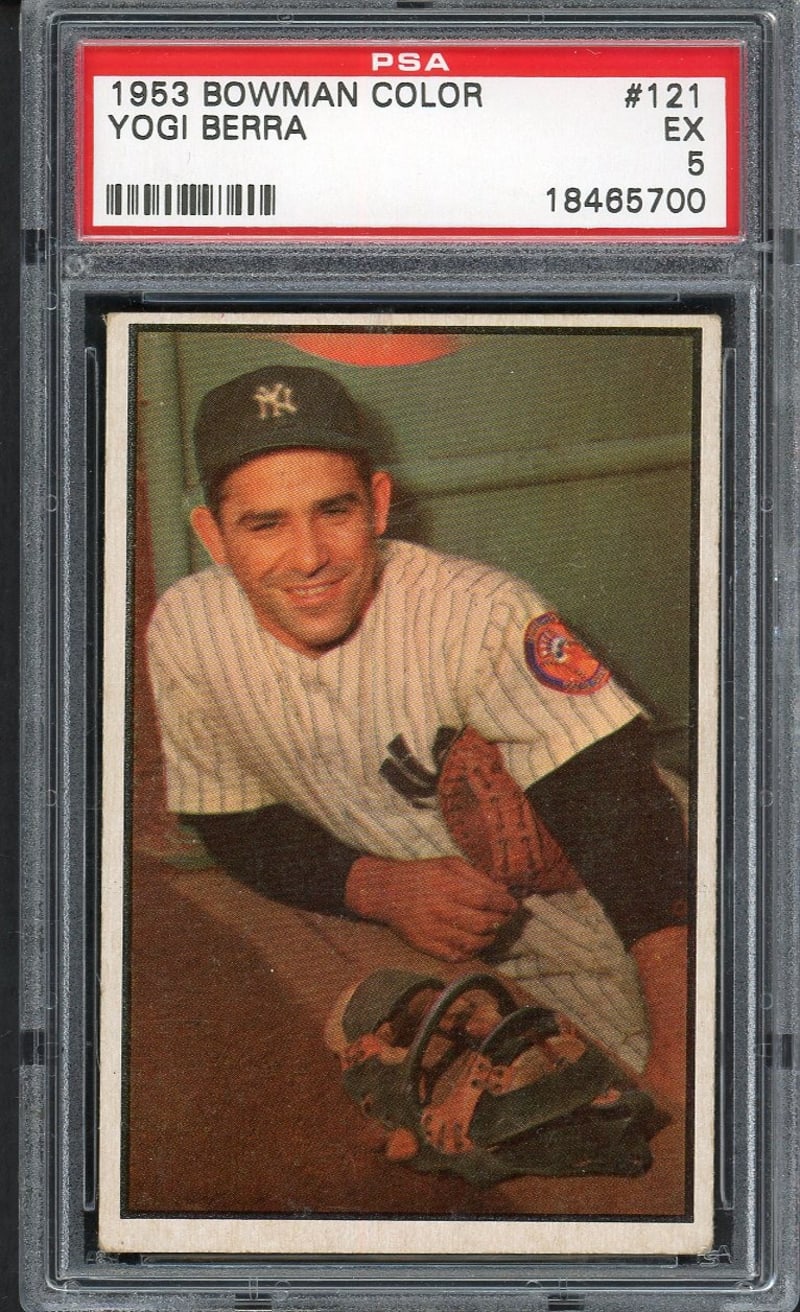 1953 Bowman Color Yogi Berra #121 front