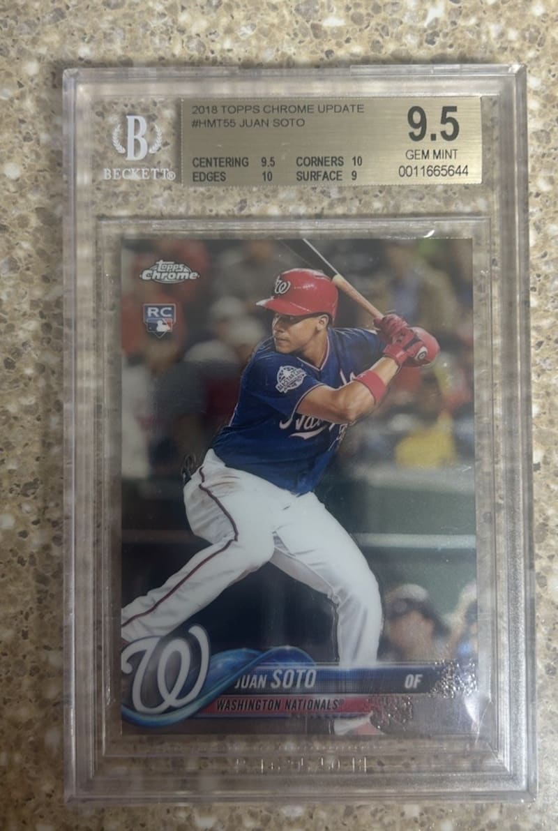 2018 Topps Chrome Update Juan Soto #HMT55 front