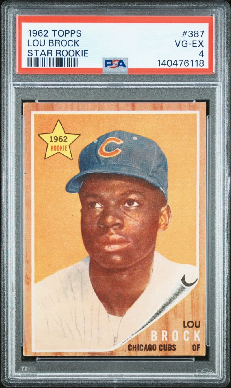 1962 Topps Lou Brock #387 front