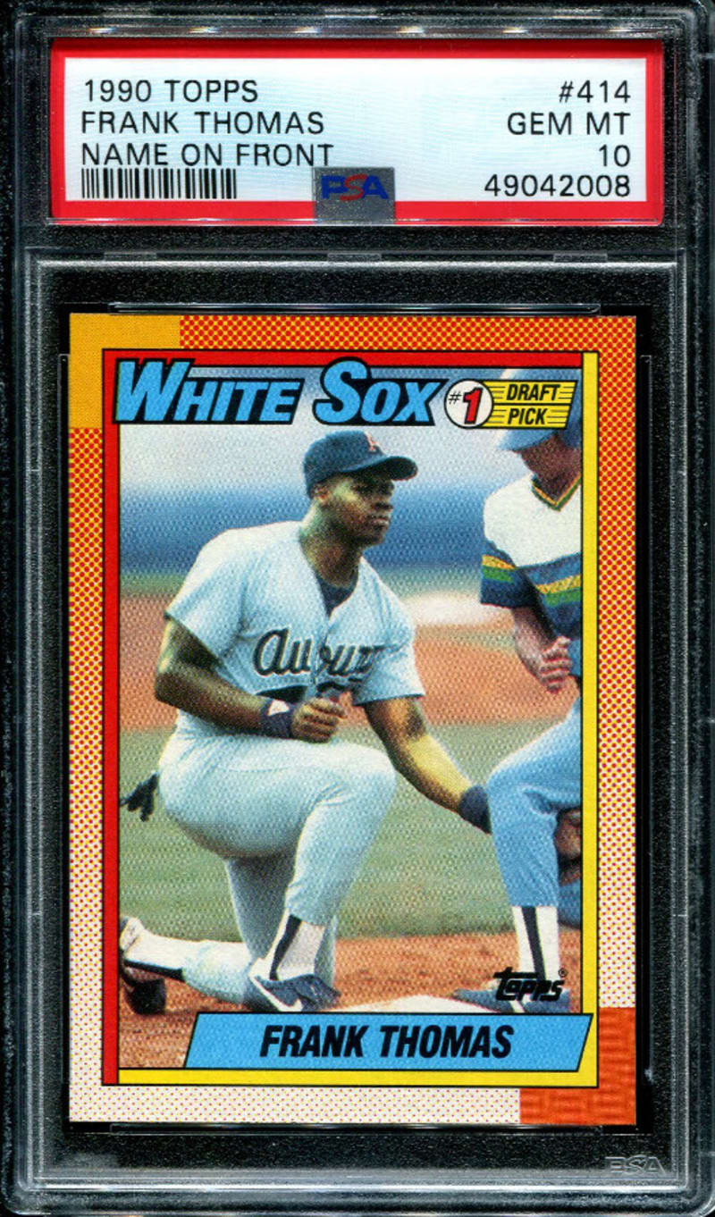 1990 Topps Frank Thomas #414 front