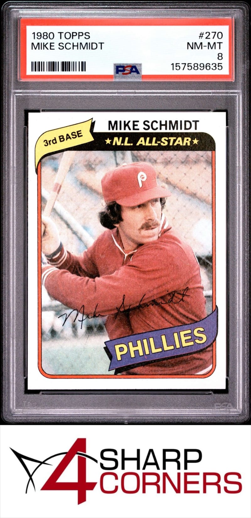 1980 Topps Mike Schmidt #270 front