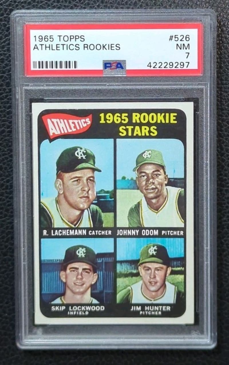 1965 Topps Catfish Hunter #526 front