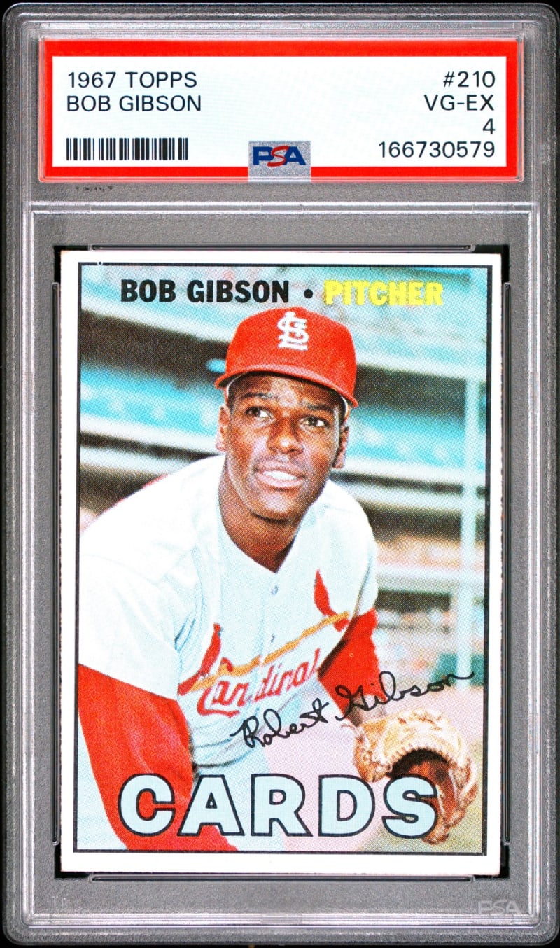 1967 Topps Bob Gibson #210 front