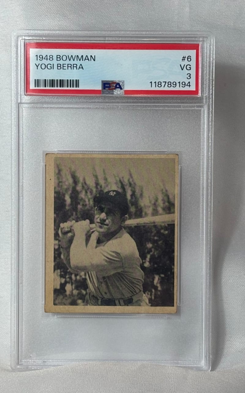 1948 Bowman Yogi Berra #6 front