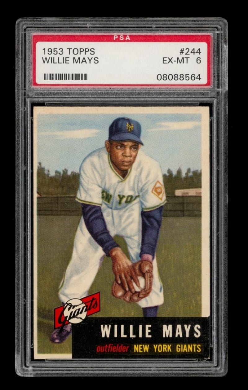 1953 Topps Willie Mays #244 front