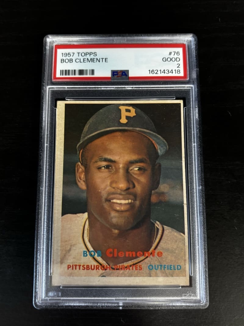 1957 Topps Roberto Clemente #76 front
