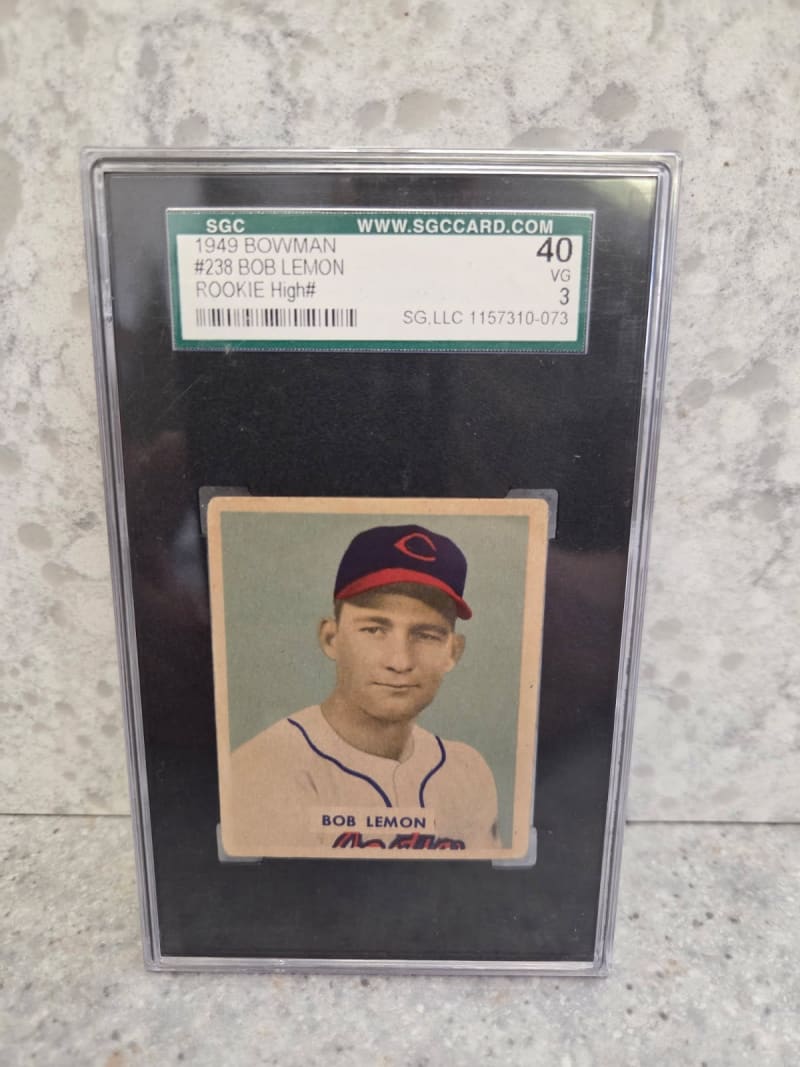 1949 Bowman Bob Lemon #238 front