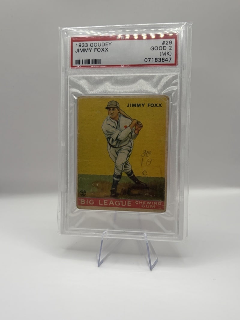 1933 Goudey Jimmie Foxx #154 front