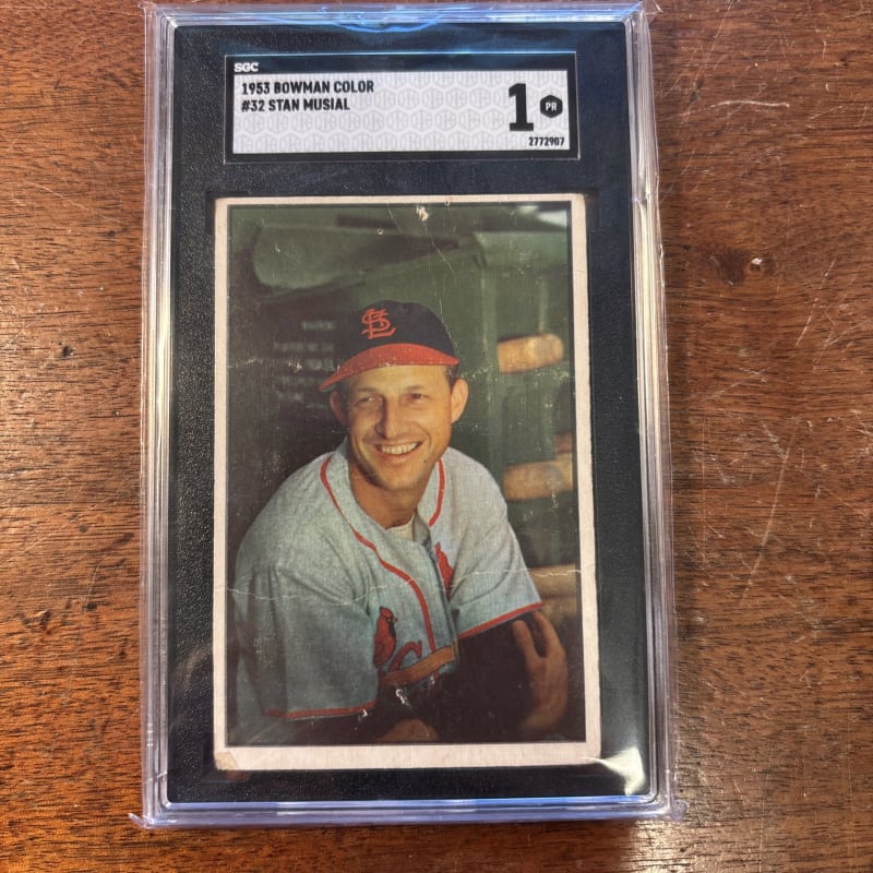 1953 Bowman Stan Musial #32 front