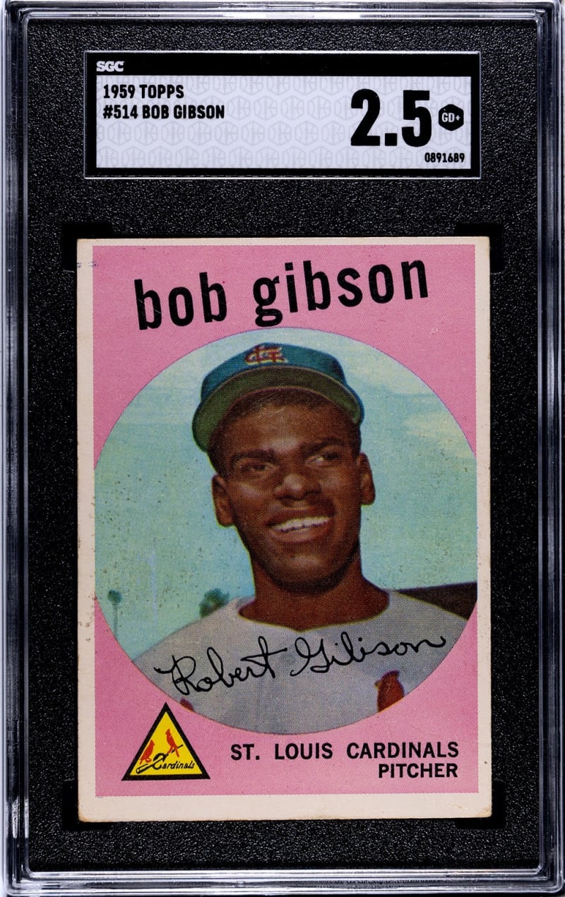 1959 Topps Bob Gibson #514 front