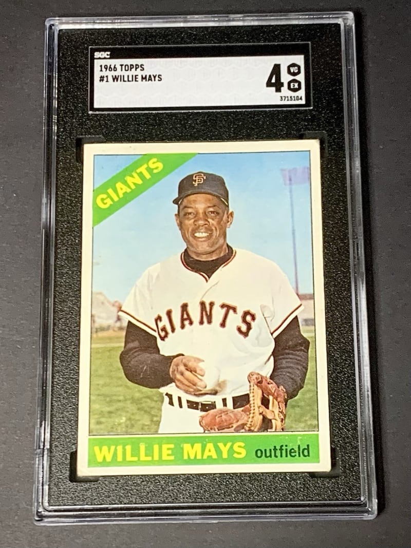 1966 Topps Willie Mays #1 front