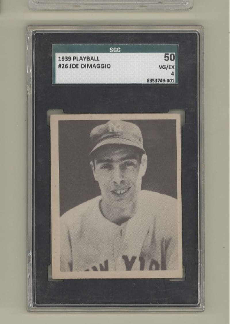 1939 Gum Inc. Play Ball Joe DiMaggio #26 front