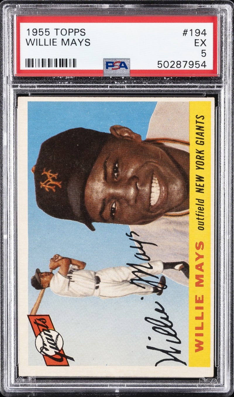 1955 Topps Willie Mays #194 front