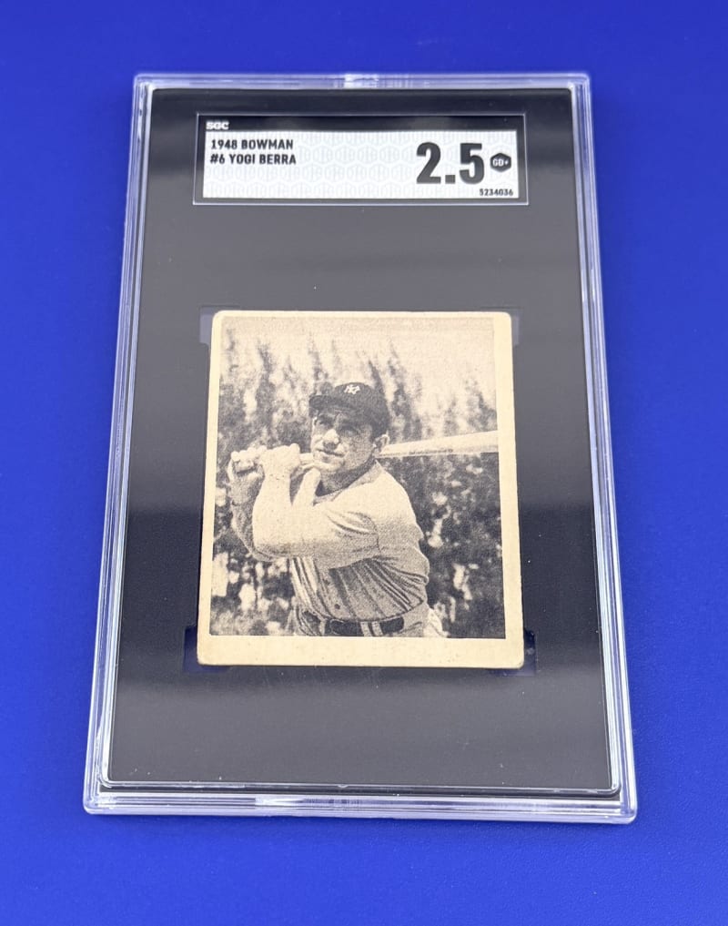 1948 Bowman Yogi Berra #6 front