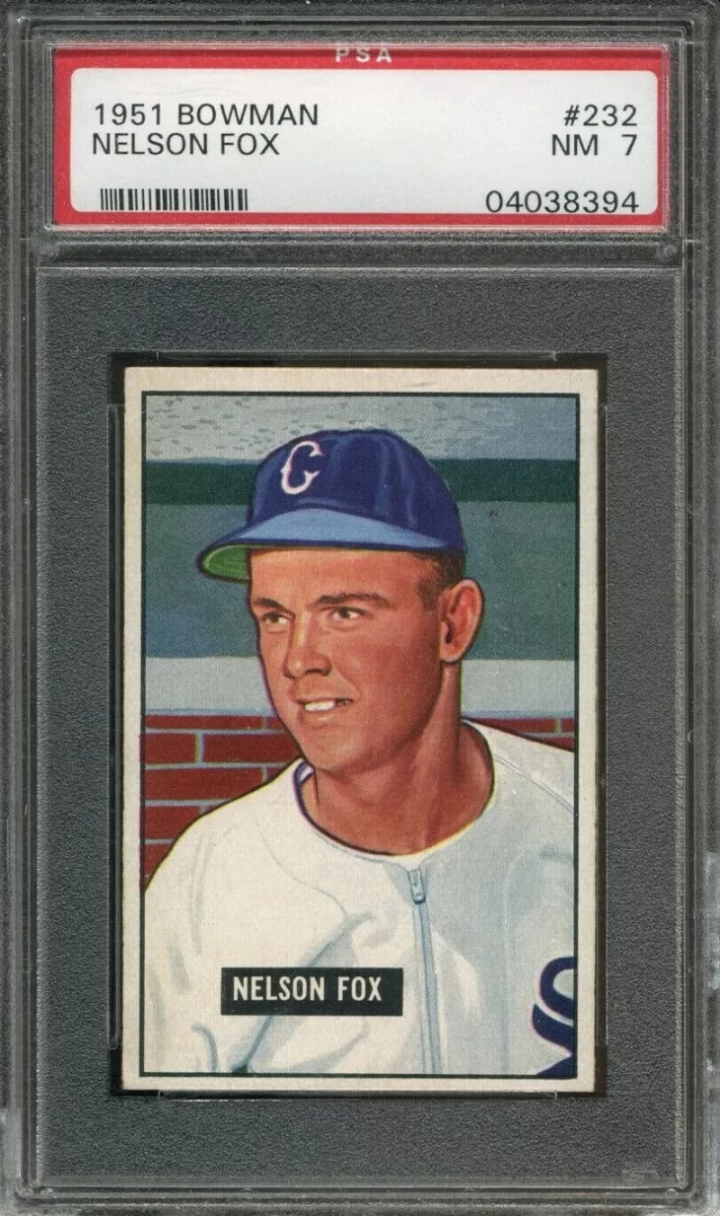 1951 Bowman Nellie Fox #232 front