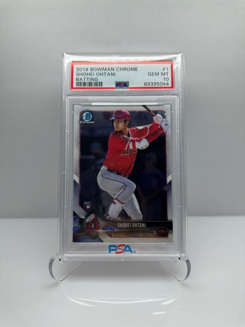 2018 Bowman Chrome Shohei Ohtani #1 front