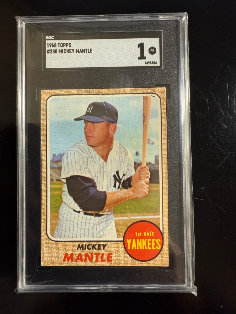 1968 Topps Mickey Mantle #280 front