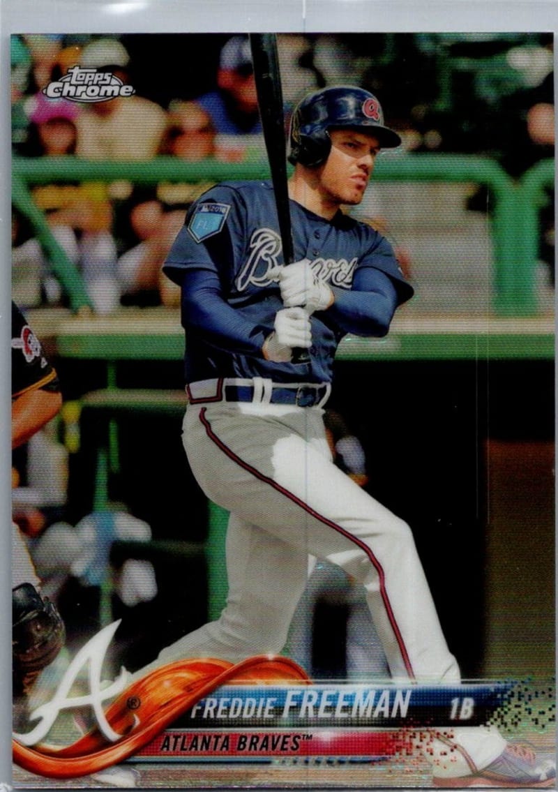 2018 Topps Chrome Refractor Freddie Freeman #23 front