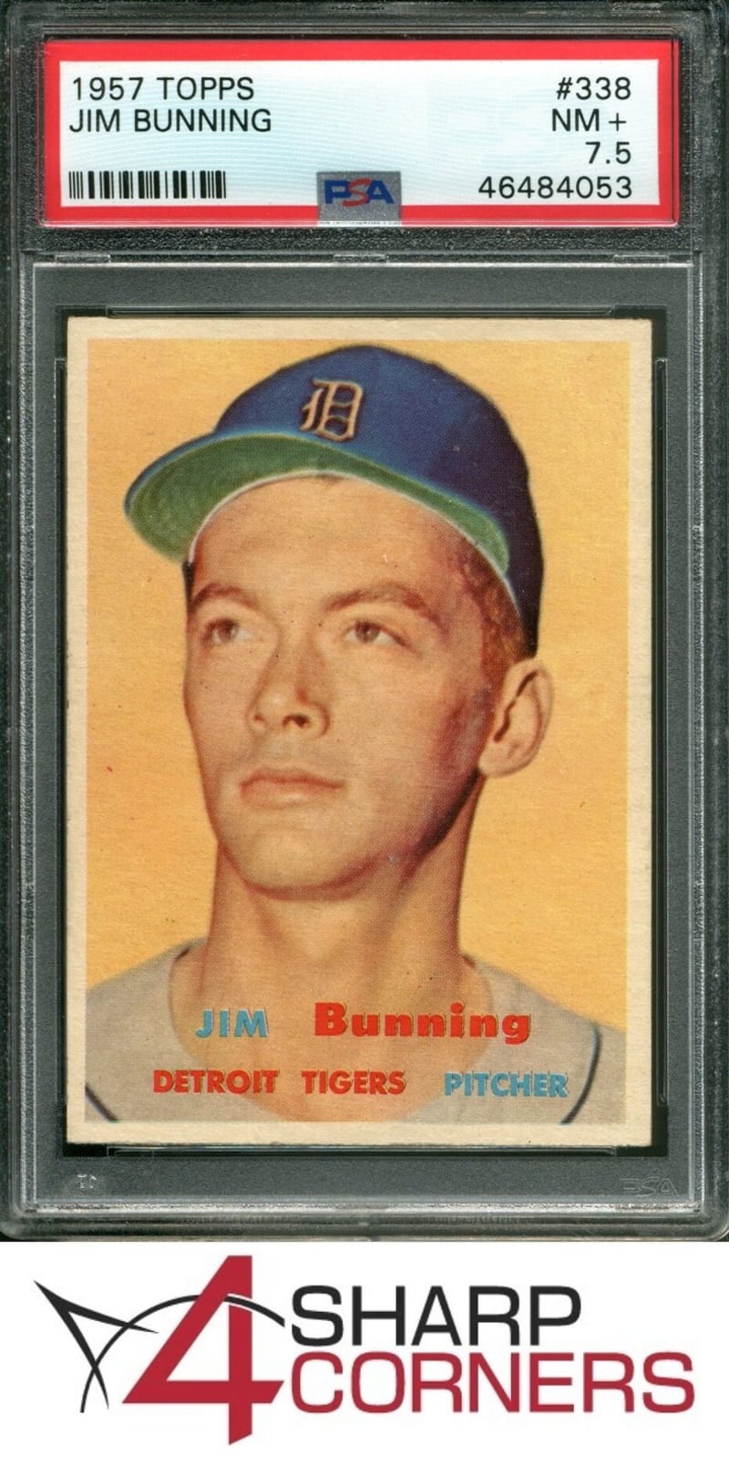 1957 Topps Jim Bunning #338 front