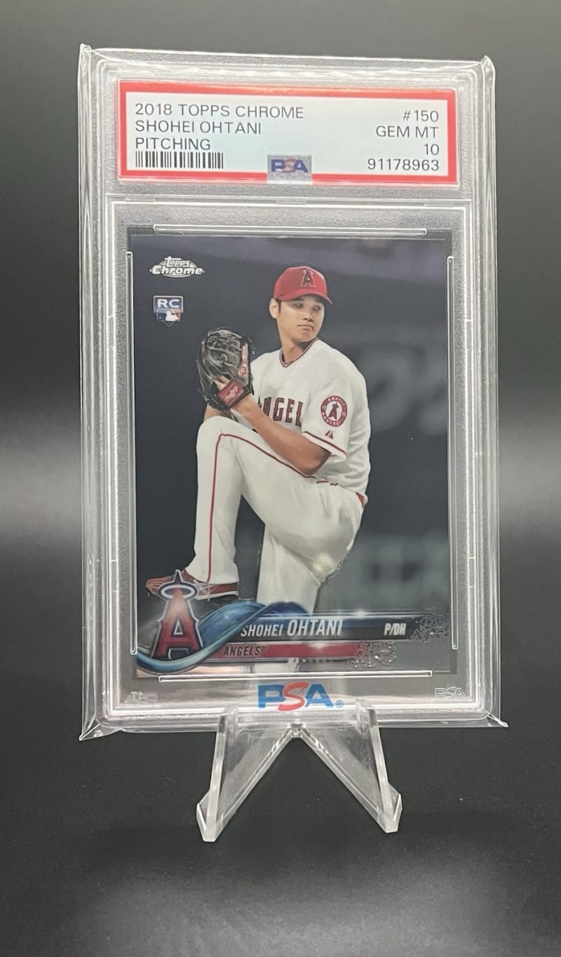2018 Topps Chrome Shohei Ohtani #150 front