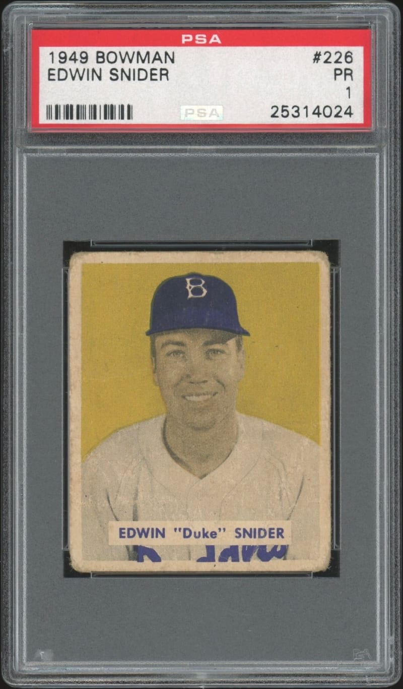 1949 Bowman Duke Snider #226 front