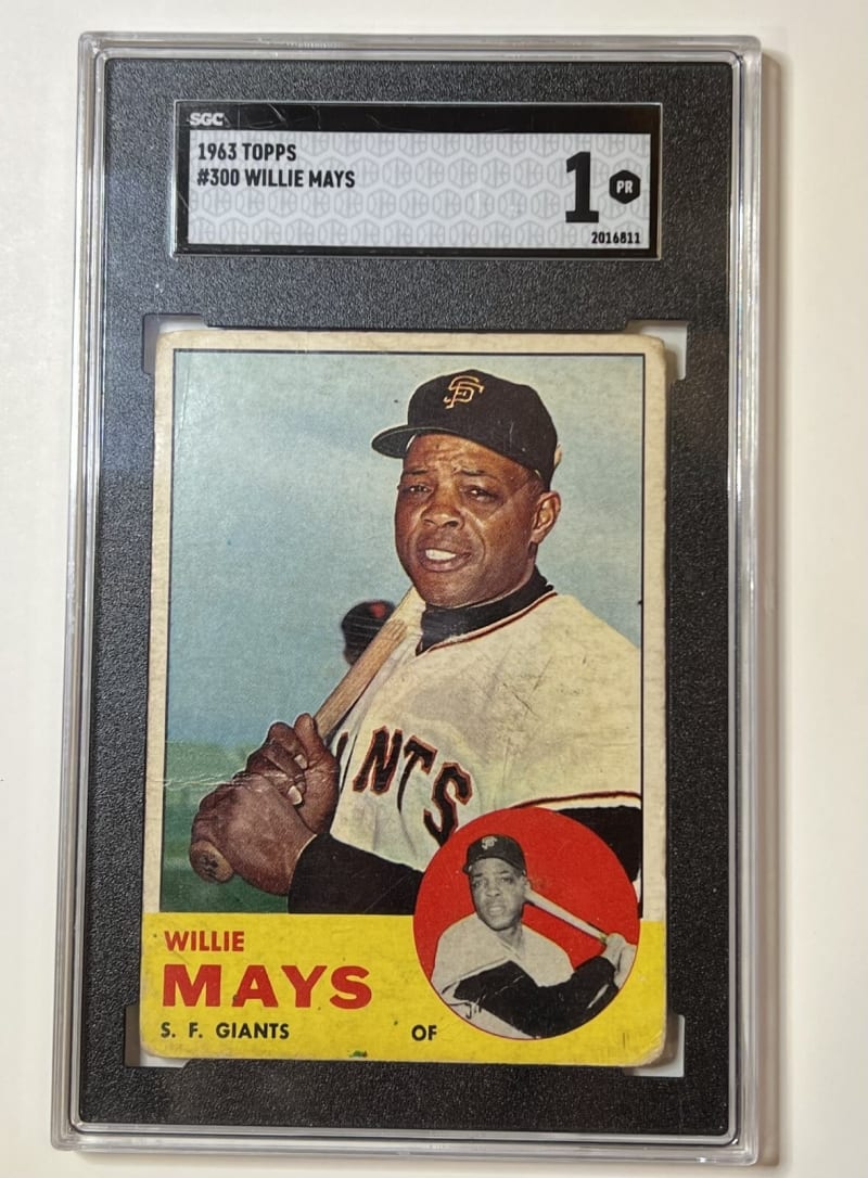 1963 Topps Willie Mays #300 front