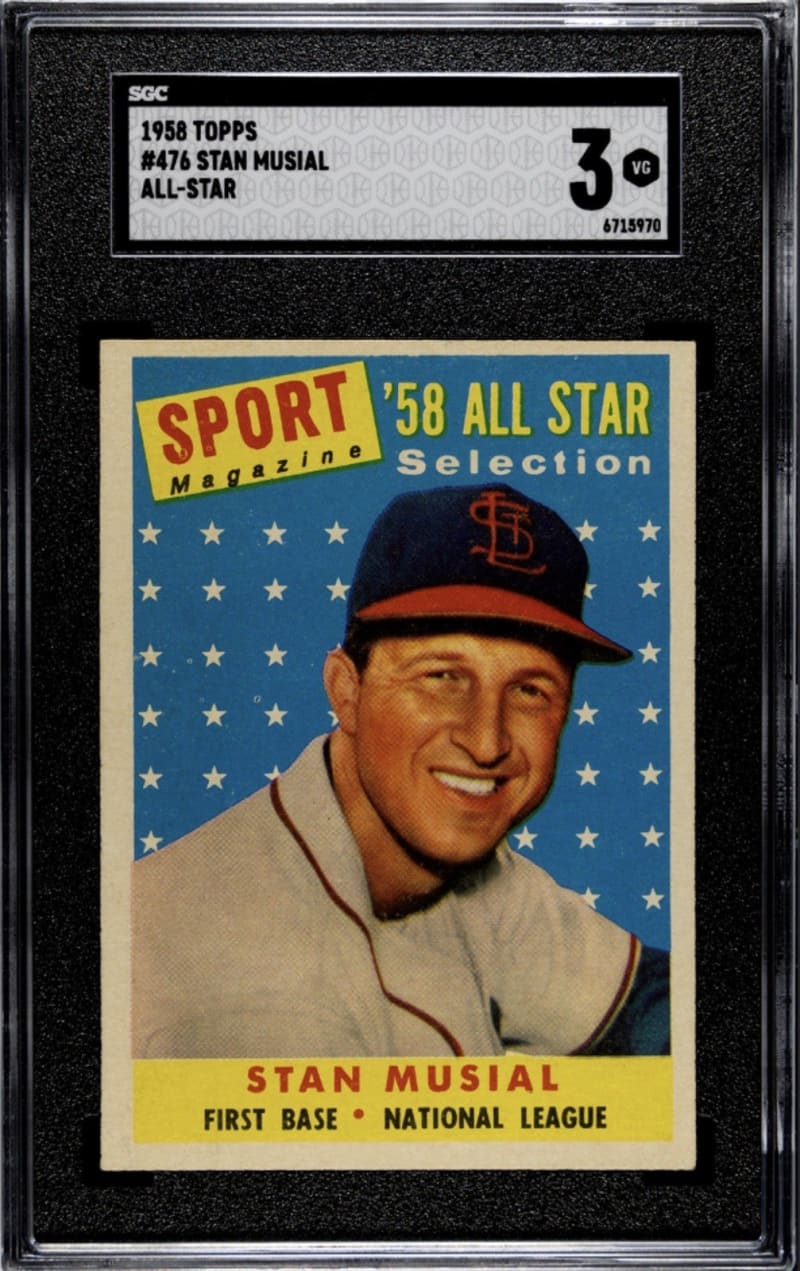 1958 Topps Stan Musial #476 front
