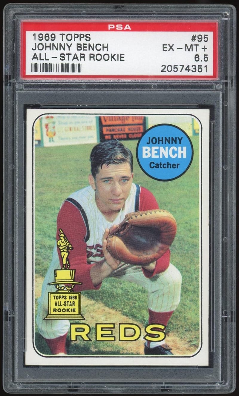 1969 Topps Johnny Bench #95 front