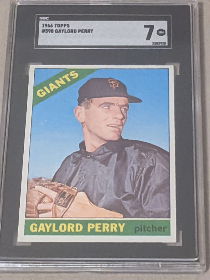 1966 Topps Gaylord Perry #598 front