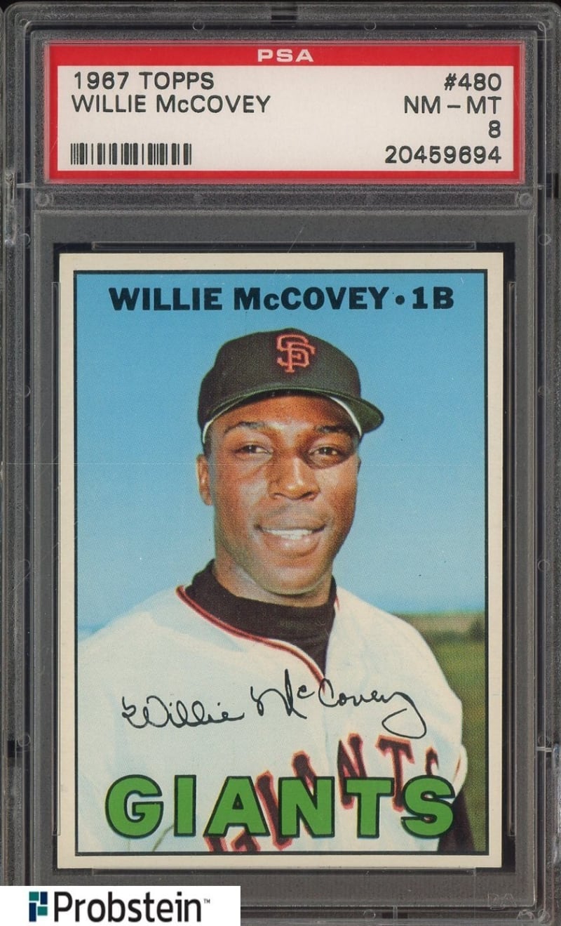 1967 Topps Willie McCovey #480 front