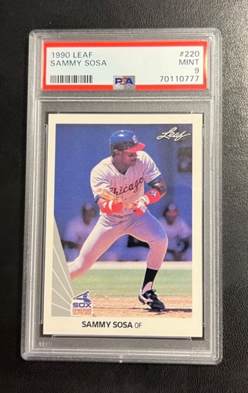 1990 Leaf Sammy Sosa #220 front