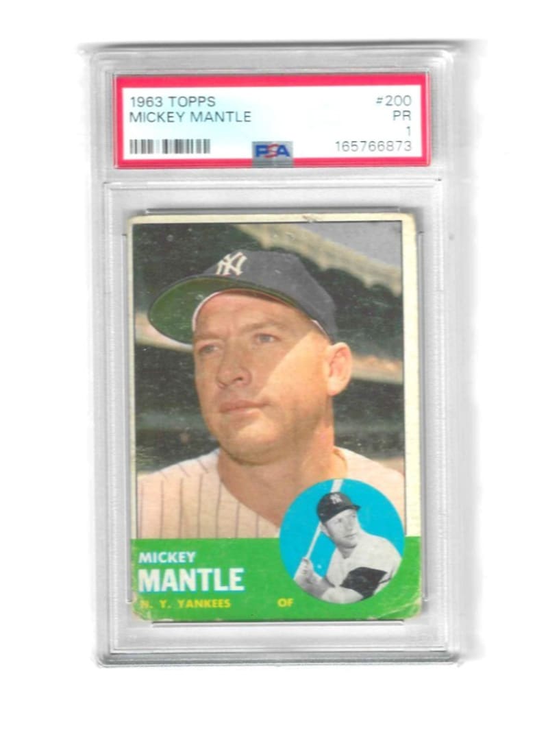 1963 Topps Mickey Mantle #200 front