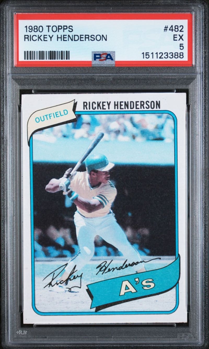 1980 Topps Rickey Henderson #482 front
