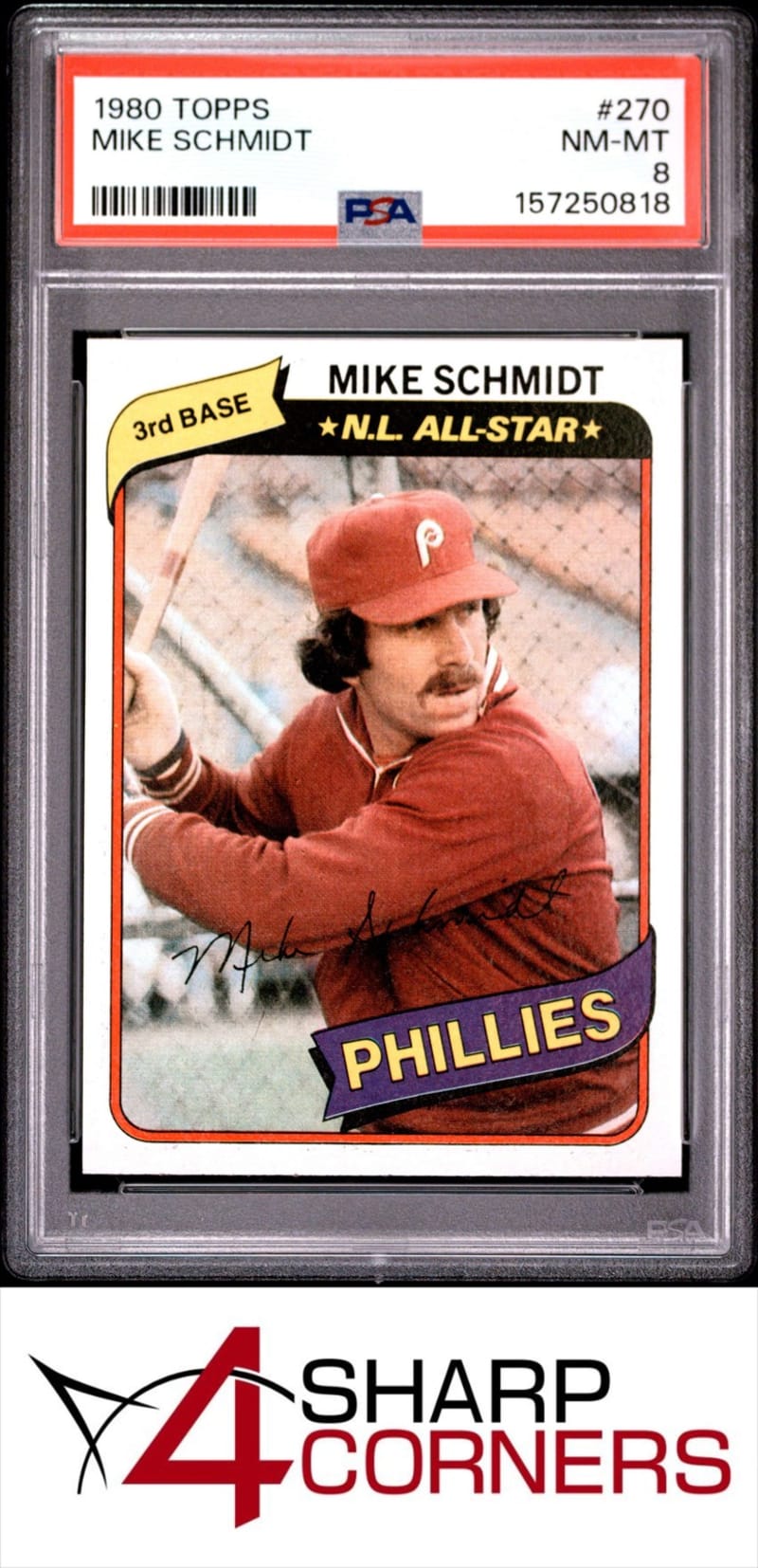 1980 Topps Mike Schmidt #270 front