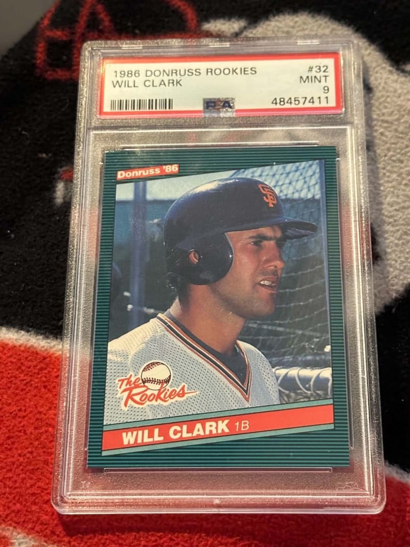 1986 Donruss The Rookies Will Clark #32 front