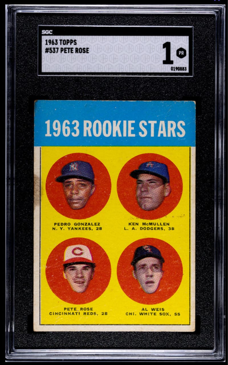1963 Topps Pete Rose #537 front